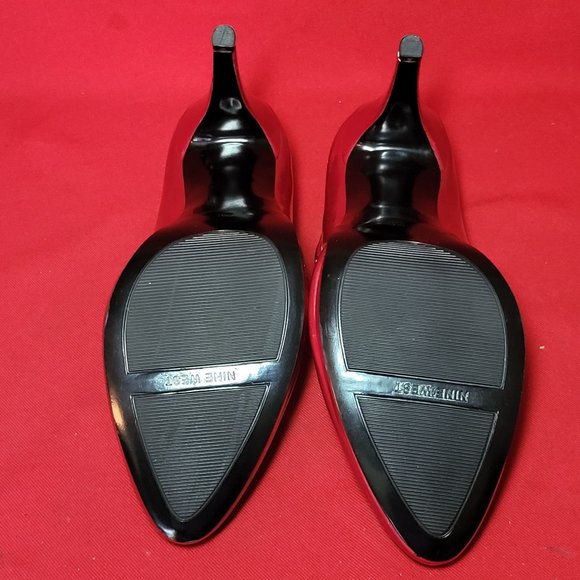 Nine West Womens Shoes Red Mary Jane Pumps Ankle Strap Spike High Heels 9M - Picture 7 of 15